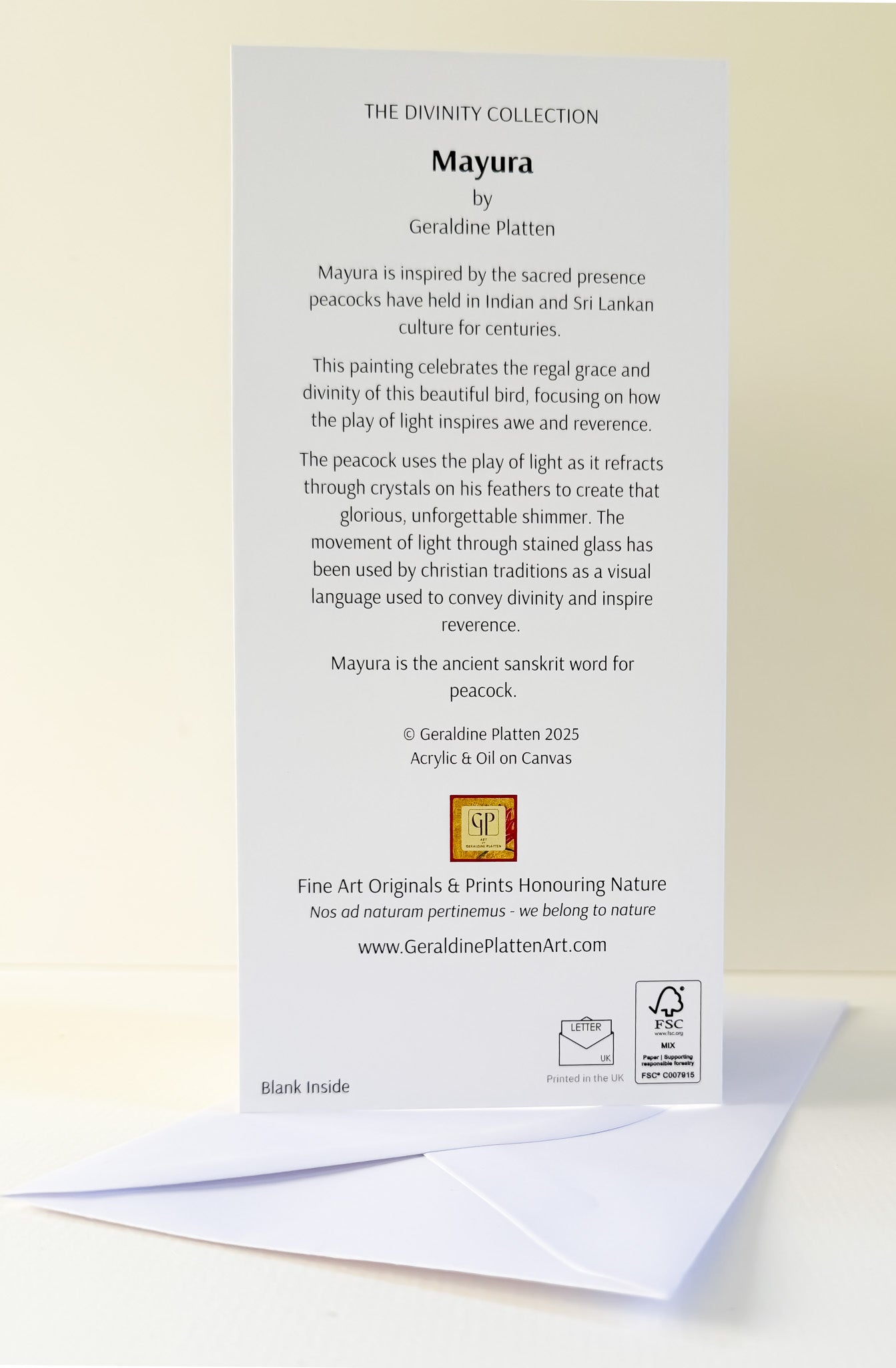 Mayura Fine Art Greetings Card