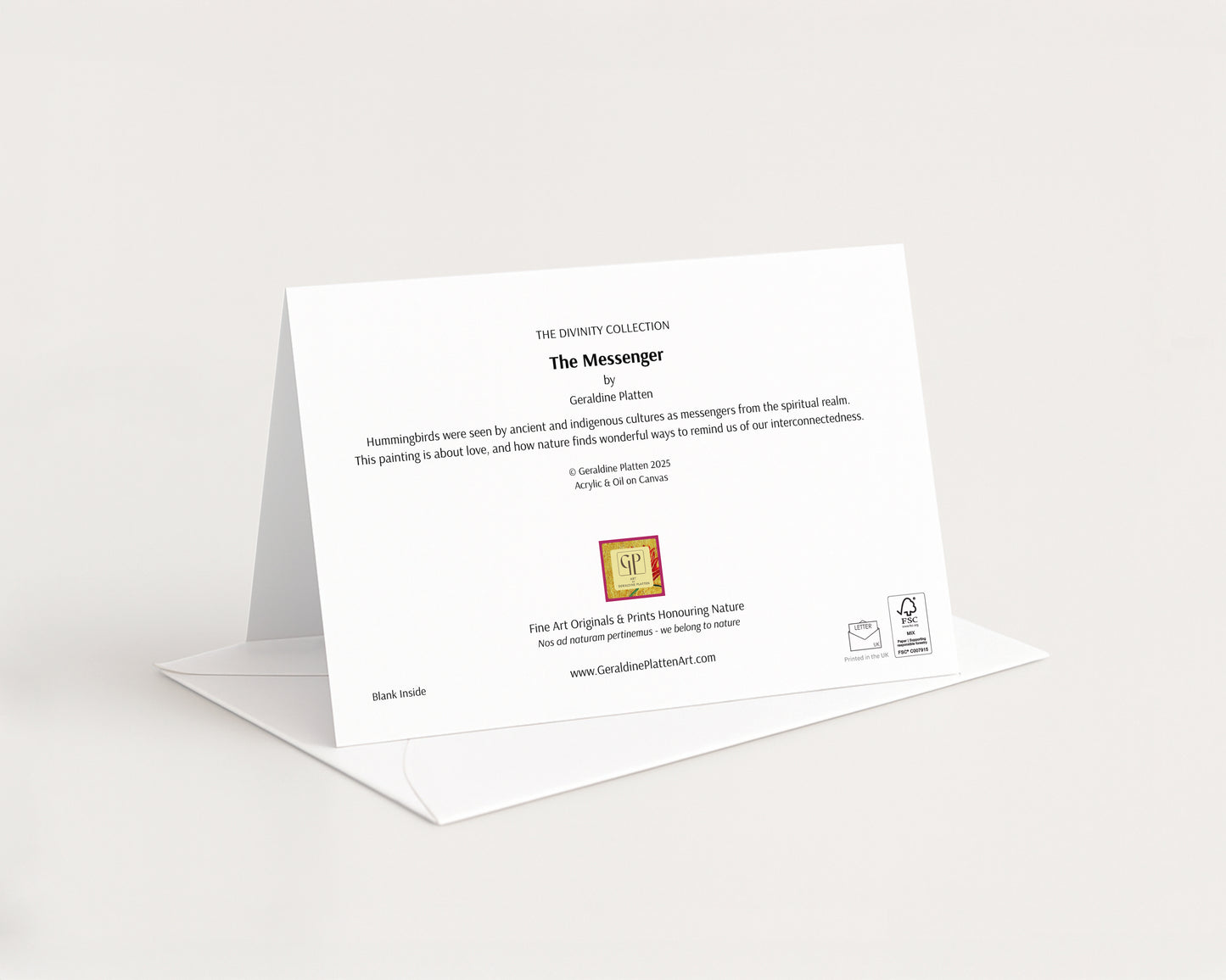 The Messenger Fine Art Greetings Card
