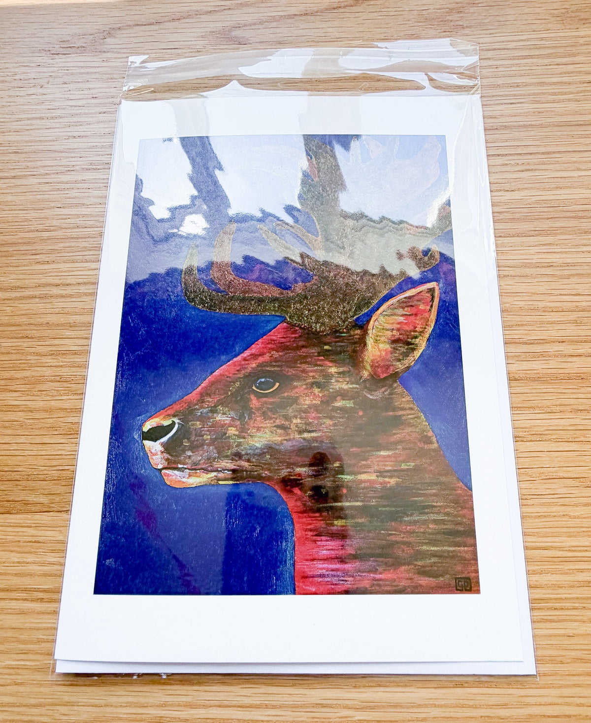 Ceryn - Art Greeting Card, Blank Inside - Geraldine Platten Art -