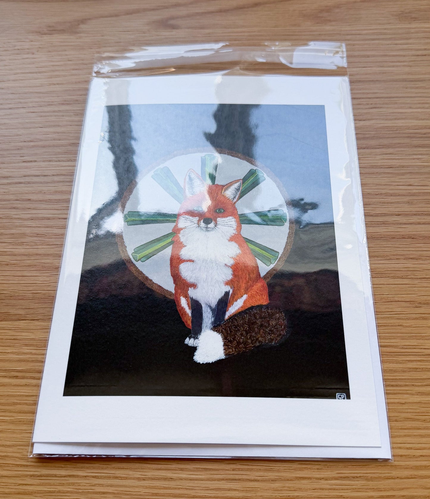 Inari - Art Greeting Card, Blank Inside - Geraldine Platten Art -