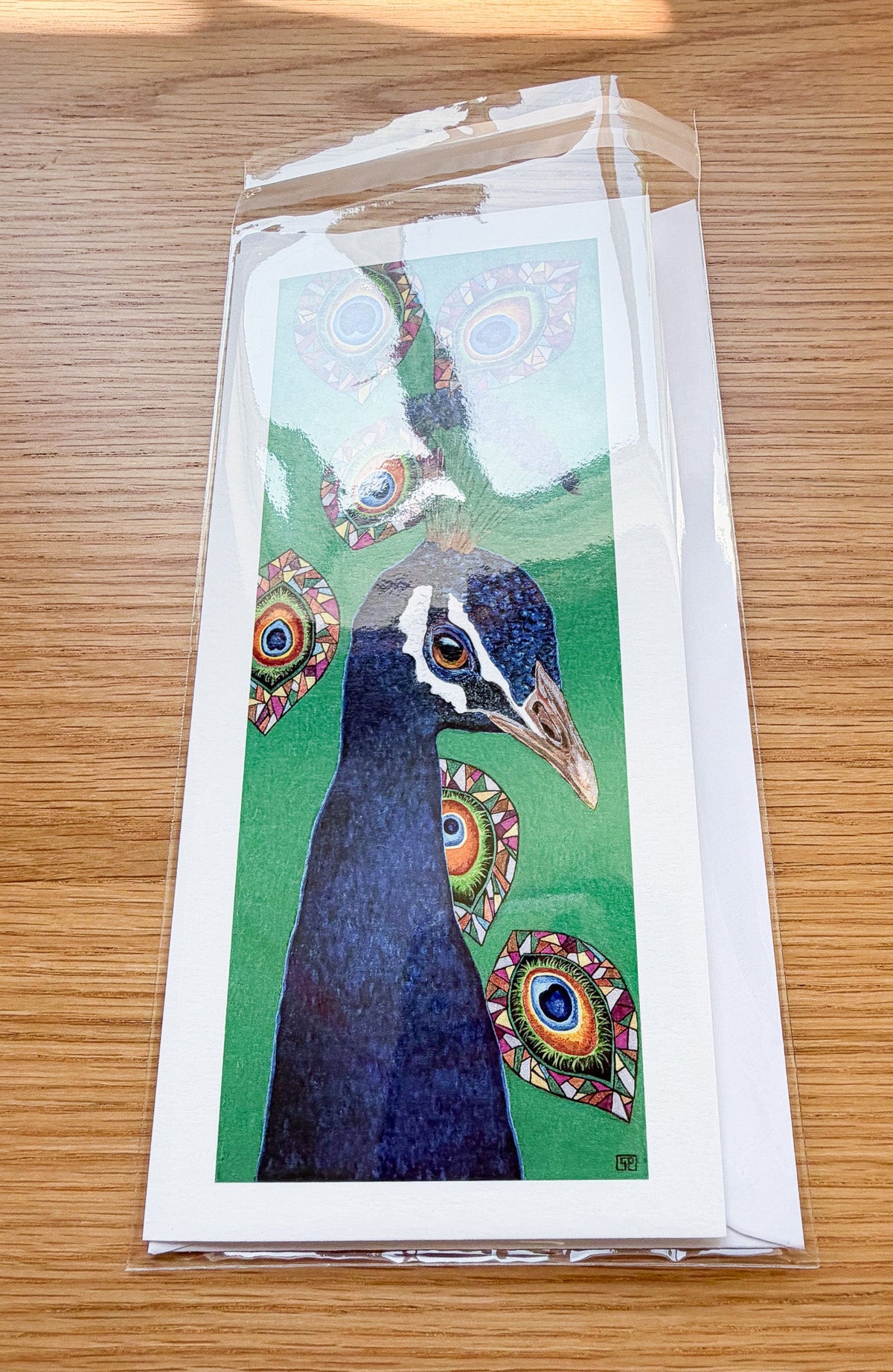 Mayura - Art Greeting Card, Blank Inside - Geraldine Platten Art -