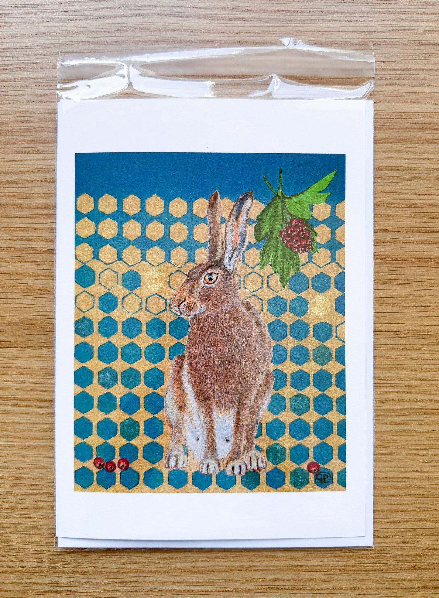 Brigid - Art Greeting Card - Geraldine Platten Art -