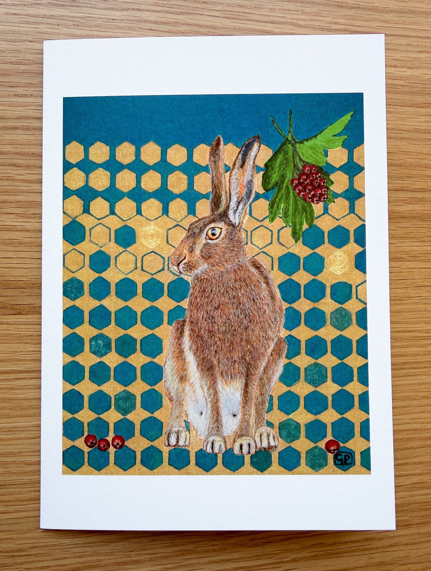 Brigid - Art Greeting Card - Geraldine Platten Art -
