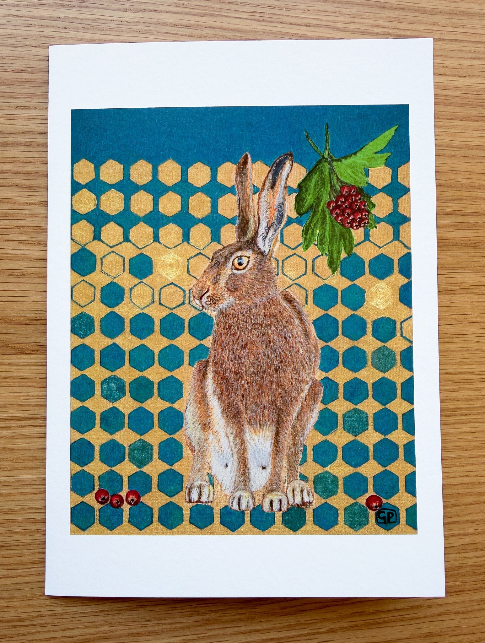 Brigid - Art Greeting Card - Geraldine Platten Art -