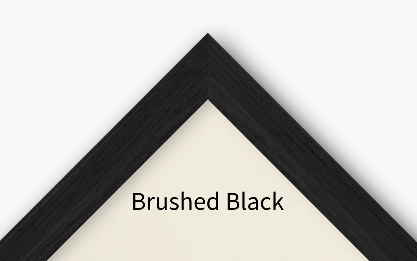 Brushed black frame sample image