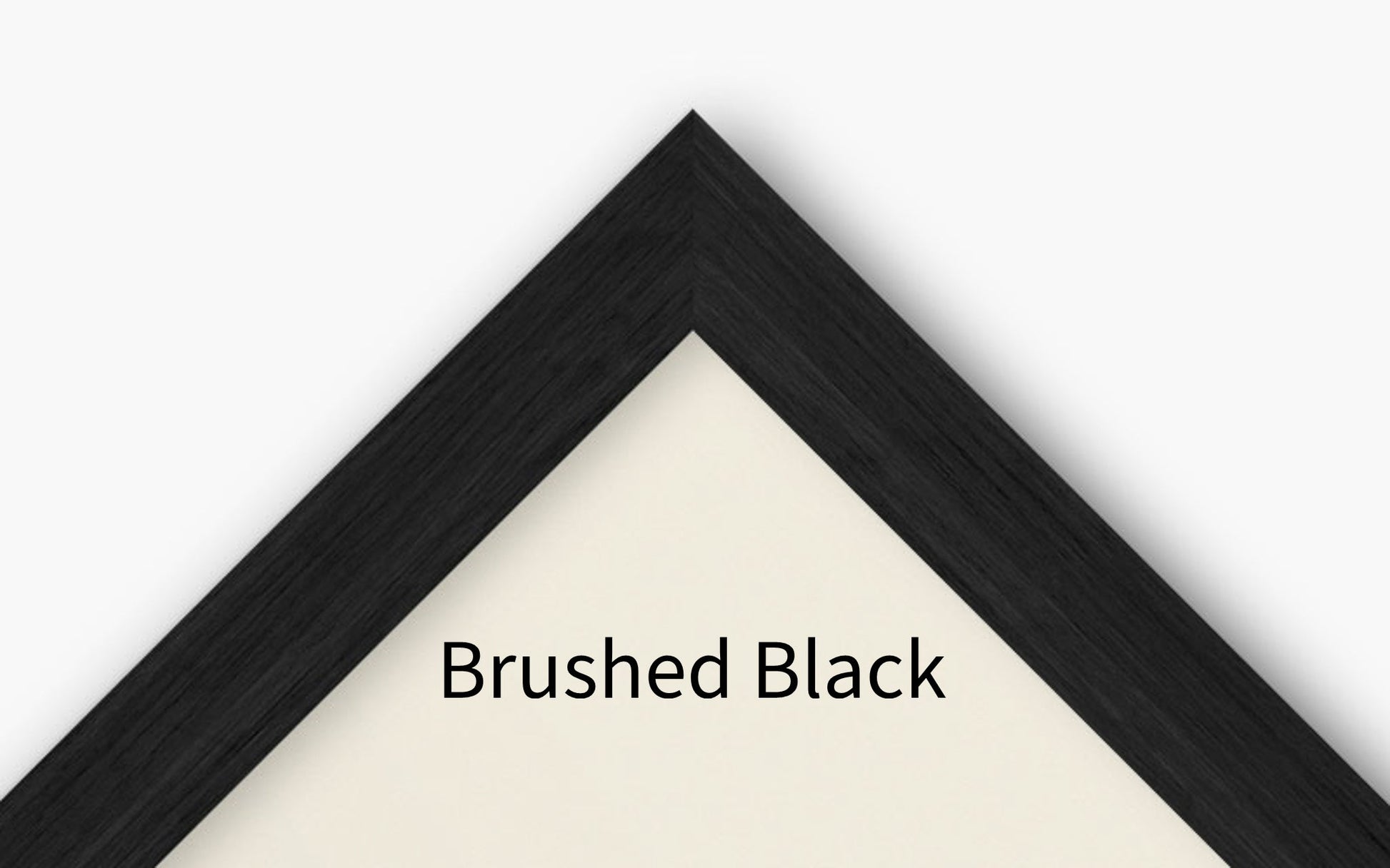 Brushed black frame sample image