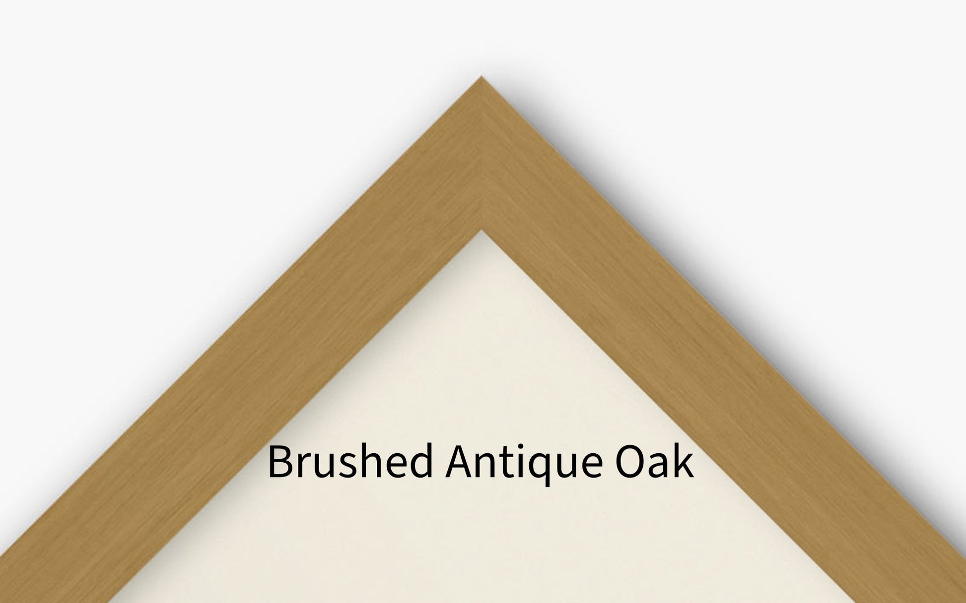 Brushed antique oak frame sample image
