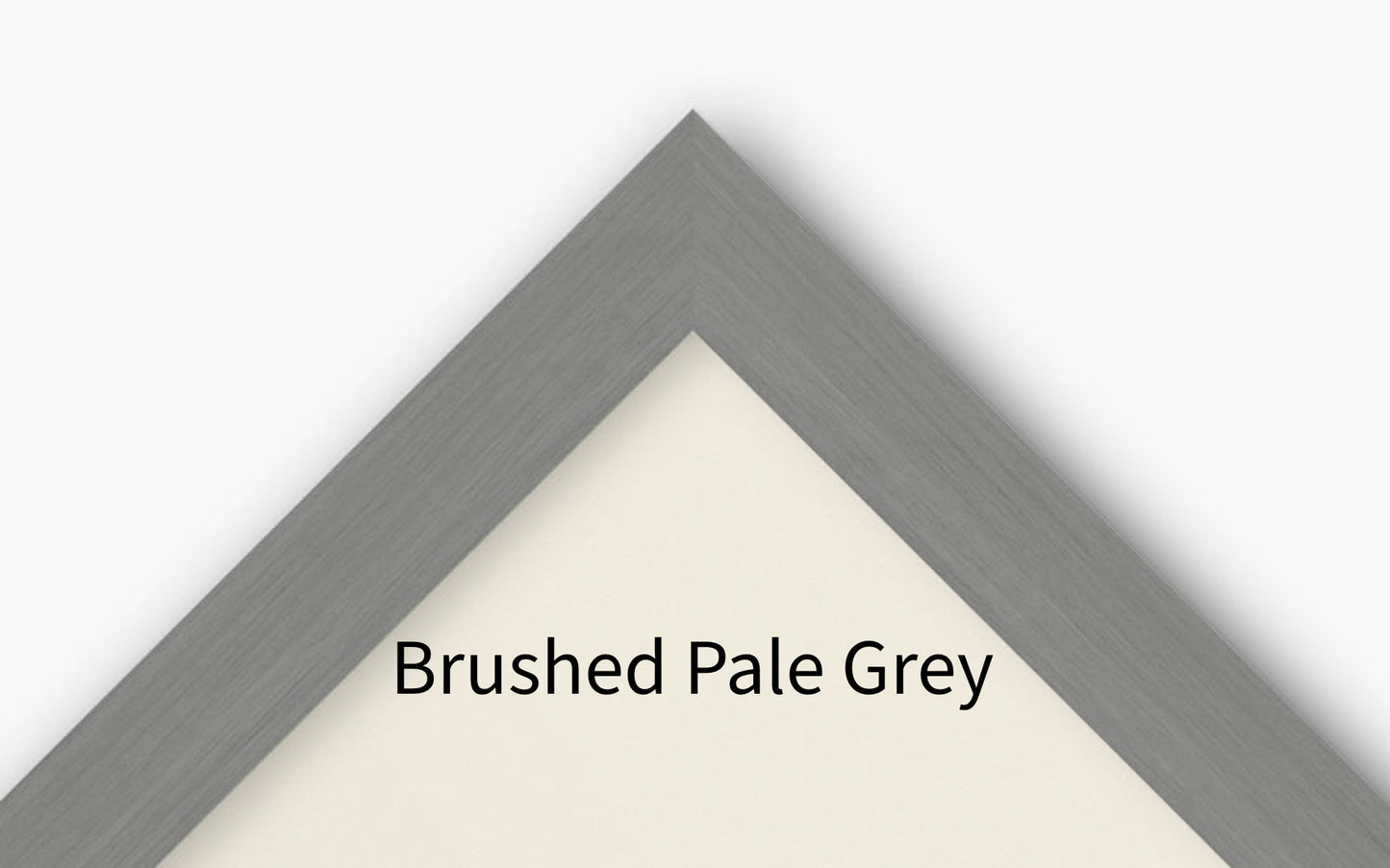 Brushed pale grey frame sample image
