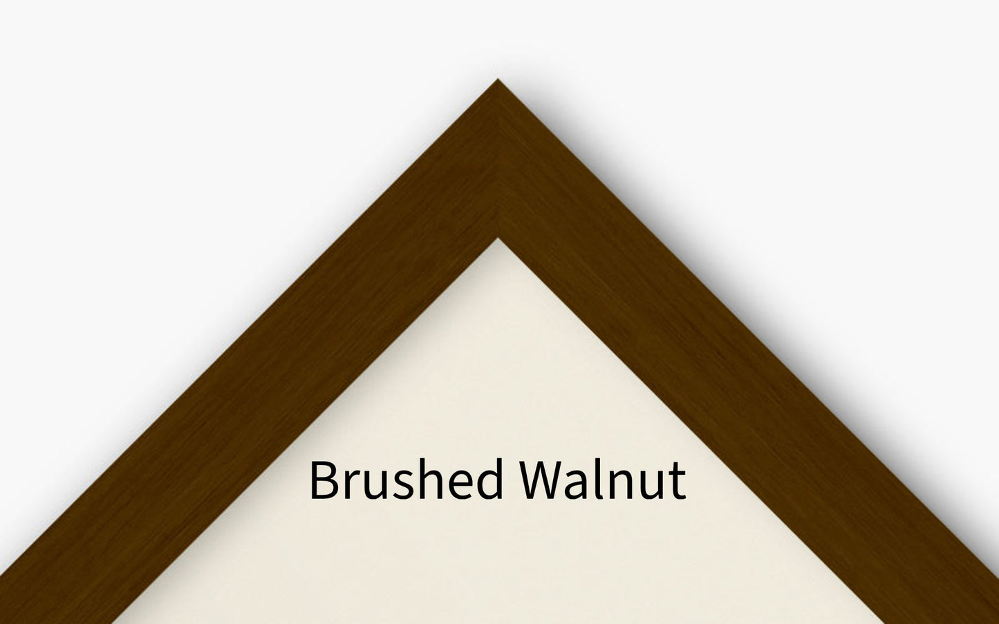 Brushed walnut frame sample image