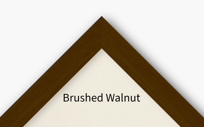 Brushed walnut frame sample image
