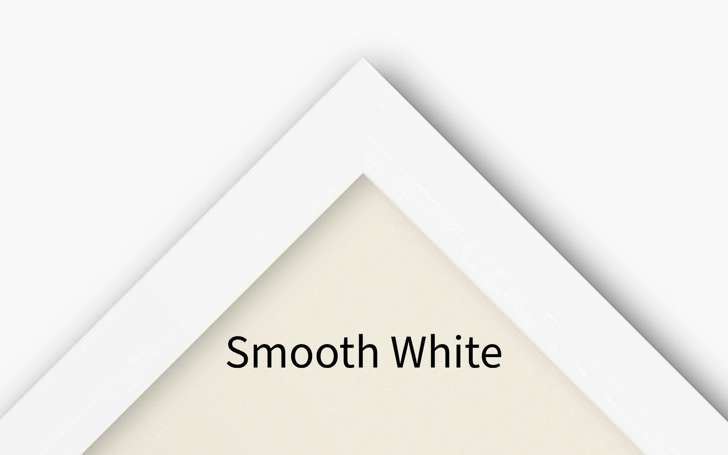 Smooth white frame sample image