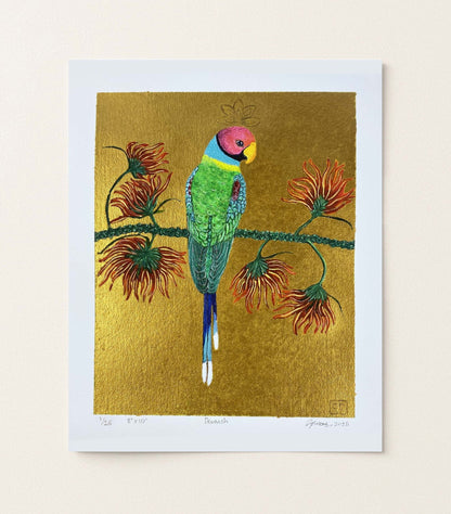 Devansh: Limited Edition Hand Embellished Prints on Paper - Geraldine Platten Art - Print only