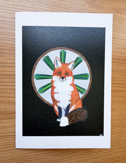 Inari - Art Greeting Card, Blank Inside - Geraldine Platten Art -