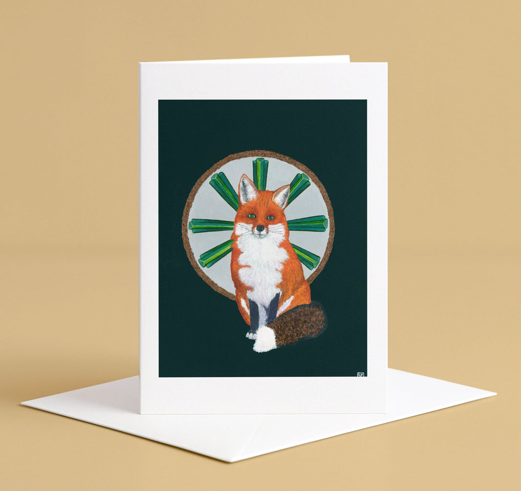 Inari - Art Greeting Card, Blank Inside - Geraldine Platten Art -