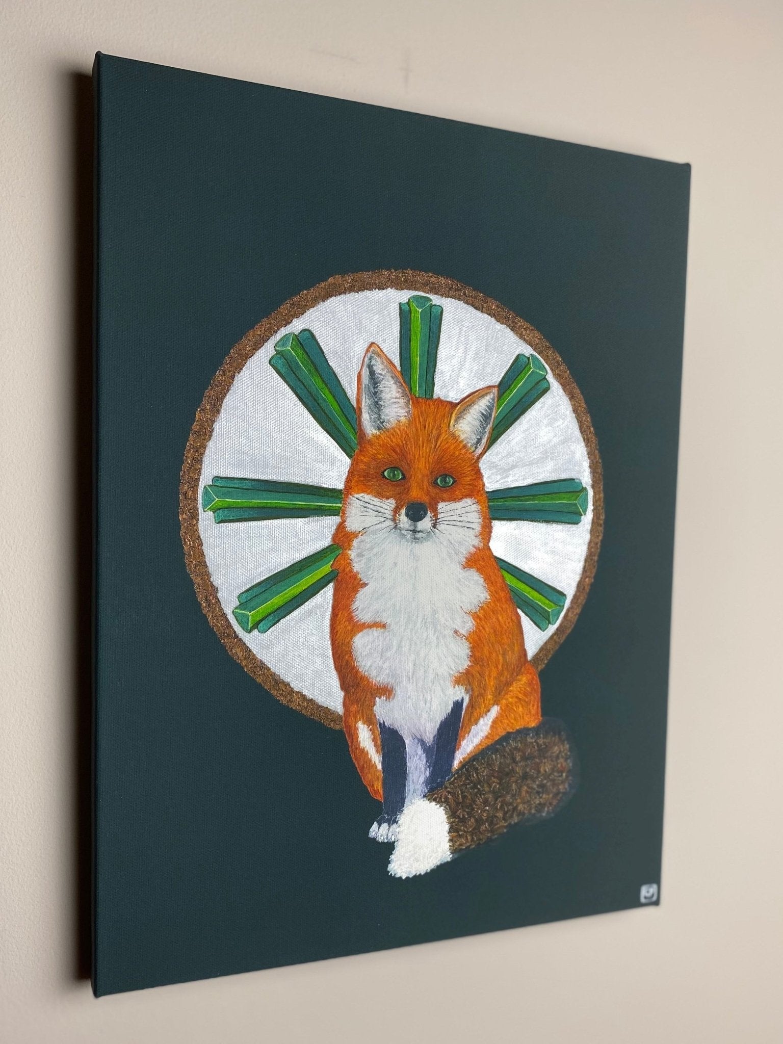 Inari: Limited Edition Hand Embellished Stretched Canvas Prints - Geraldine Platten Art - Canvas Print