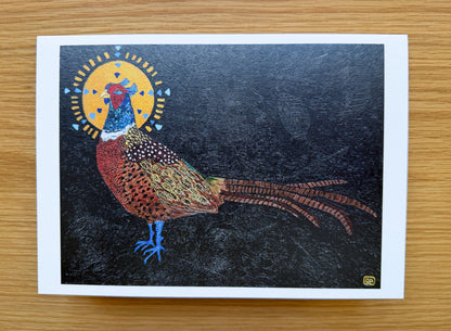 Lord of the Manor - Art Greeting Card, Blank Inside - Geraldine Platten Art -