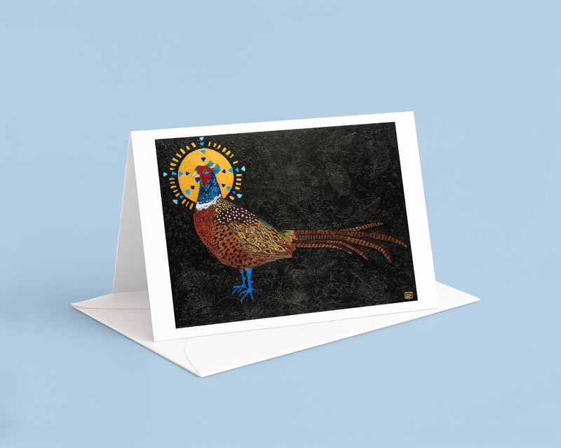 Lord of the Manor - Art Greeting Card, Blank Inside - Geraldine Platten Art -
