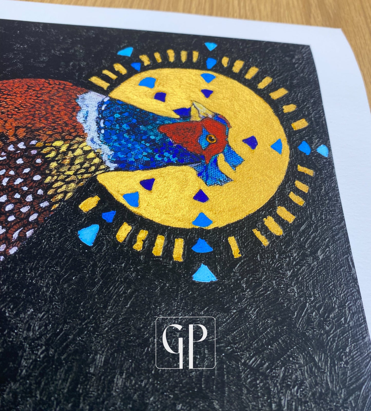 Lord of the Manor: Limited Edition Hand Embellished Prints on Paper - Geraldine Platten Art - Prints on paper