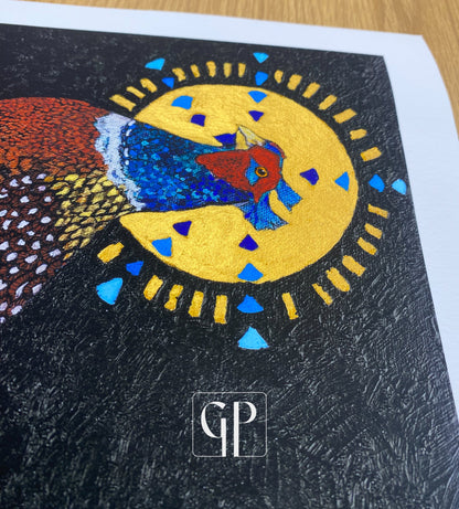 Lord of the Manor: Limited Edition Hand Embellished Prints on Paper - Geraldine Platten Art - Prints on paper