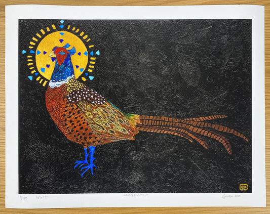 Lord of the Manor: Limited Edition Hand Embellished Prints on Paper - Geraldine Platten Art - Prints on paper