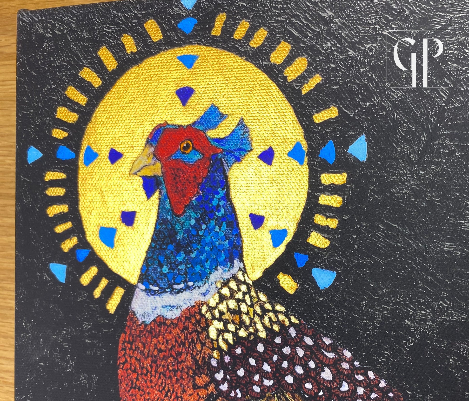 'Lord of the Manor': Limited Edition Hand Embellished Stretched Canvas Prints - Geraldine Platten Art - Canvas Print