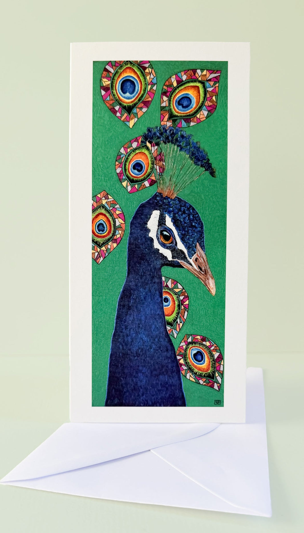 Mayura - Art Greeting Card, Blank Inside - Geraldine Platten Art -