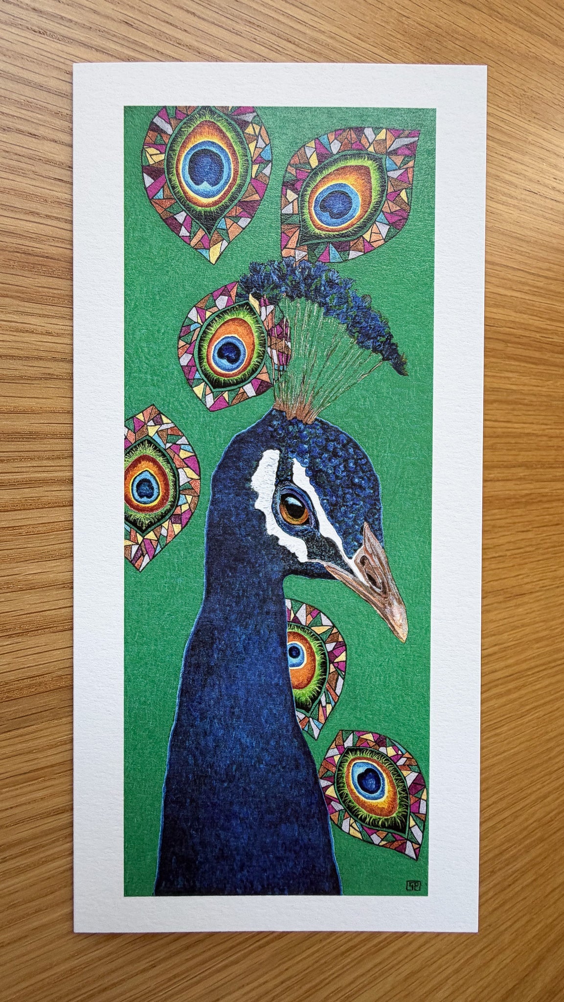 Mayura - Art Greeting Card, Blank Inside - Geraldine Platten Art -