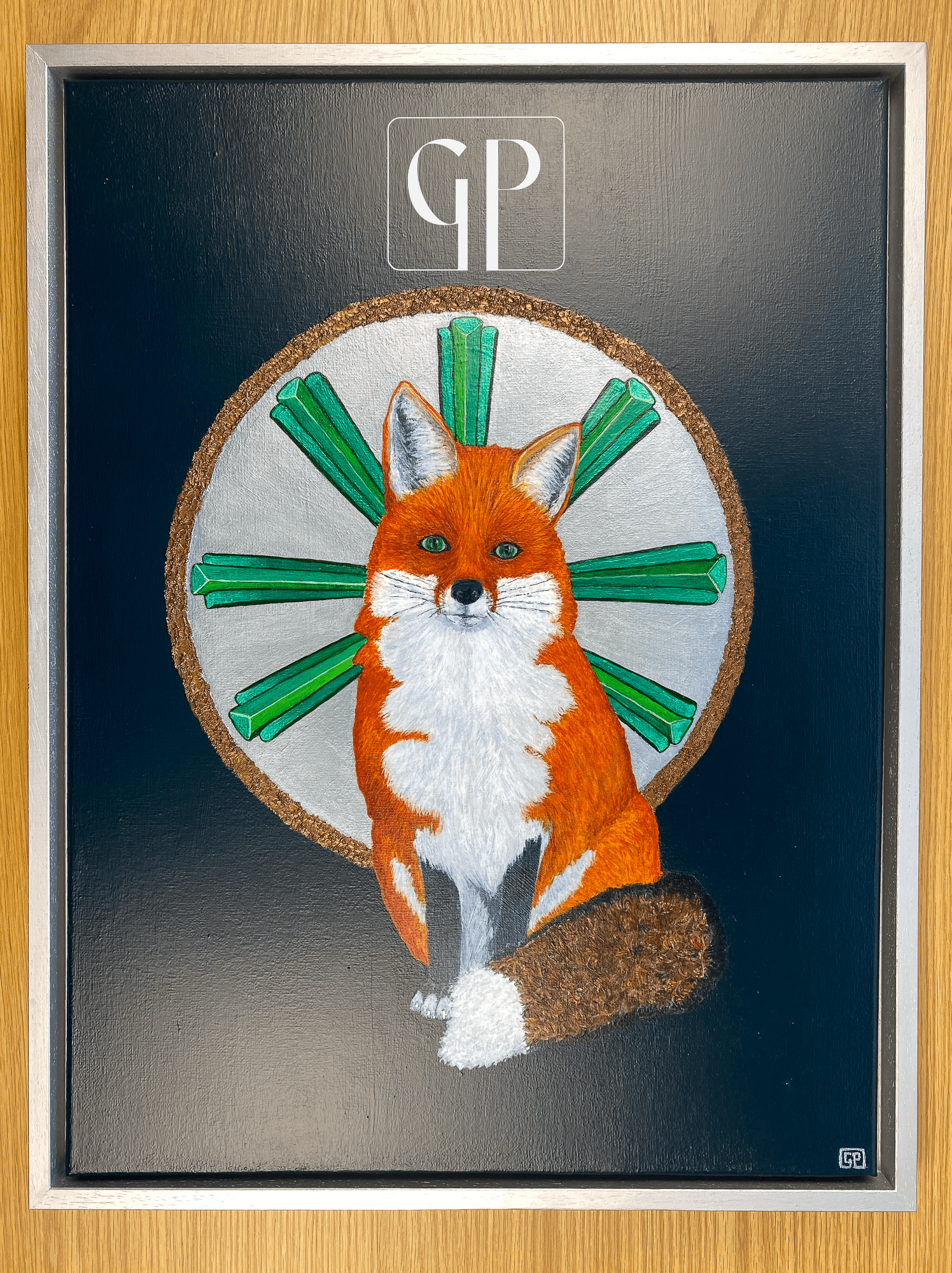 ORIGINAL - Inari: 18x24 inches, Acrylic on stretched canvas, Framed - Geraldine Platten Art - 