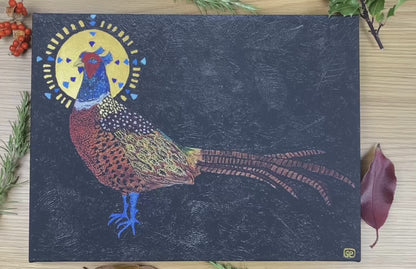 'Lord of the Manor': Limited Edition Hand Embellished Stretched Canvas Prints