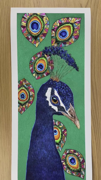 'Mayura': Limited Edition Hand Embellished Prints on Paper