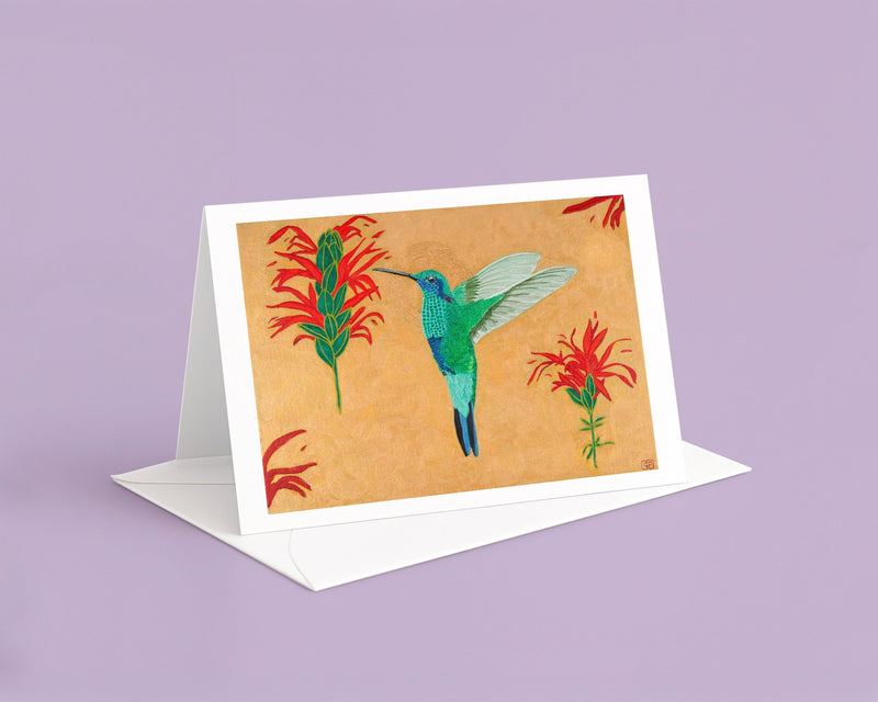 The Messenger - Art Greeting Card, Blank Inside - Geraldine Platten Art -