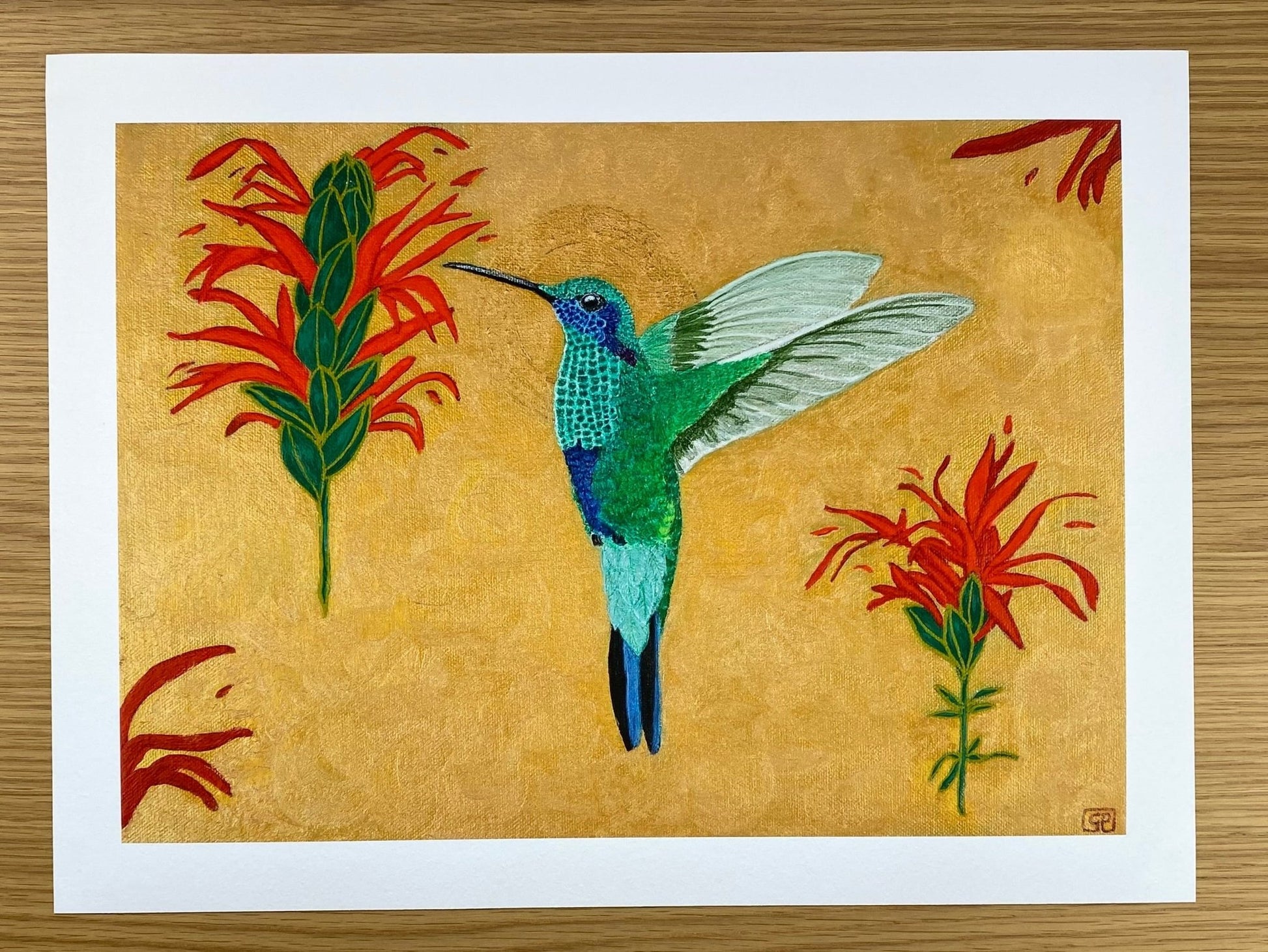 The Messenger: Fine Art Print On Paper - Geraldine Platten Art - 